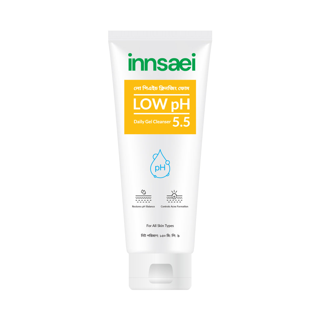 Innsaei Low pH Daily Gel Cleanser 5.5 (150ml) – Gentle Acne Control Face Wash for All Skin Types