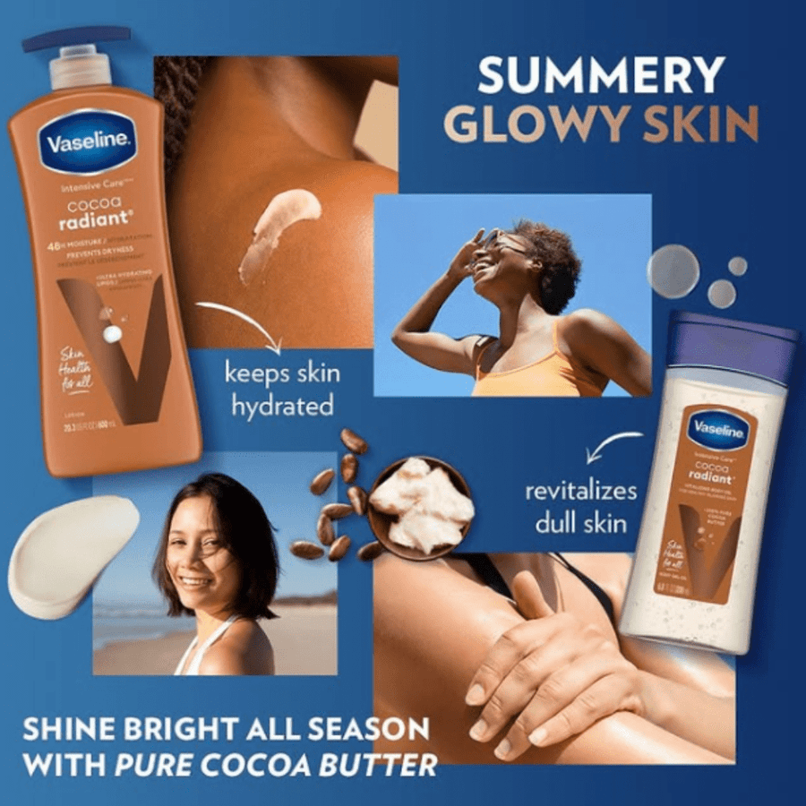 Vaseline Intensive Care Cocoa Radiant Body Oil Gel - 200ml-Bealy Store